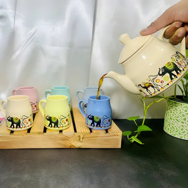 Hand-Painted_Premium_Ceramic_Tea_Morning_Set_-_6_Coffee_Tea_Cups_and_1_Kettle_-_Ideal_Gift_for_Friends,_Anniversaries,_Valentine's_Day,_Birthdays