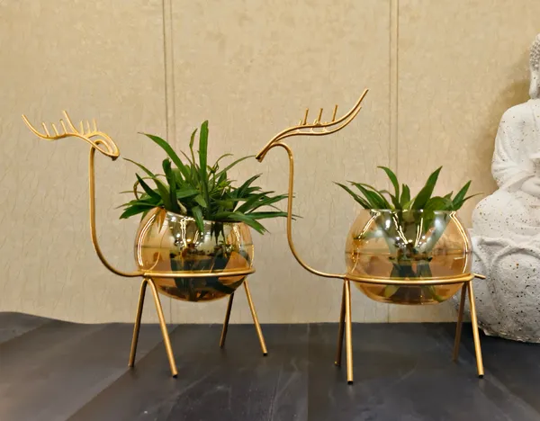 India_Glass_Planter_Holder_Deer_|Glass_Pot|_Glass_Flower_Pot|_Glass_Flower_Round_Vase_Handmade_for_Decorate_House_(Set_of_2)