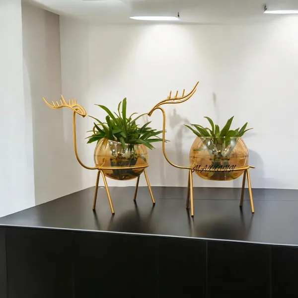 India_Glass_Planter_Holder_Deer_|Glass_Pot|_Glass_Flower_Pot|_Glass_Flower_Round_Vase_Handmade_for_Decorate_House_(Set_of_2)