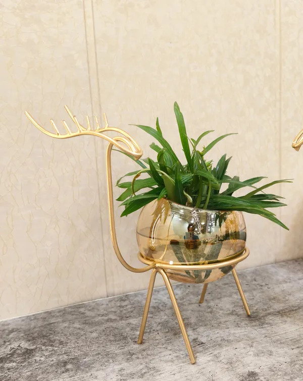 India_Glass_Planter_Holder_Deer_|Glass_Pot|_Glass_Flower_Pot|_Glass_Flower_Round_Vase_Handmade_for_Decorate_House_(Set_of_2)