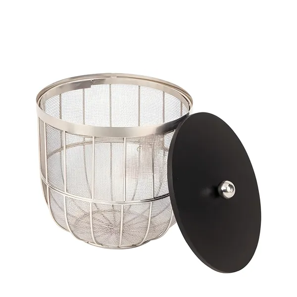 Modern_Silver_Metal_Fruit_Basket_with_Solid_Black_Wooden_Lid_�_Insect-Proof_Design