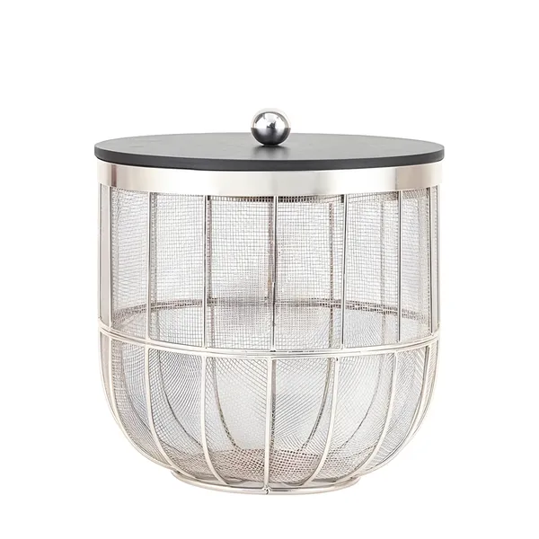 Modern_Silver_Metal_Fruit_Basket_with_Solid_Black_Wooden_Lid_�_Insect-Proof_Design