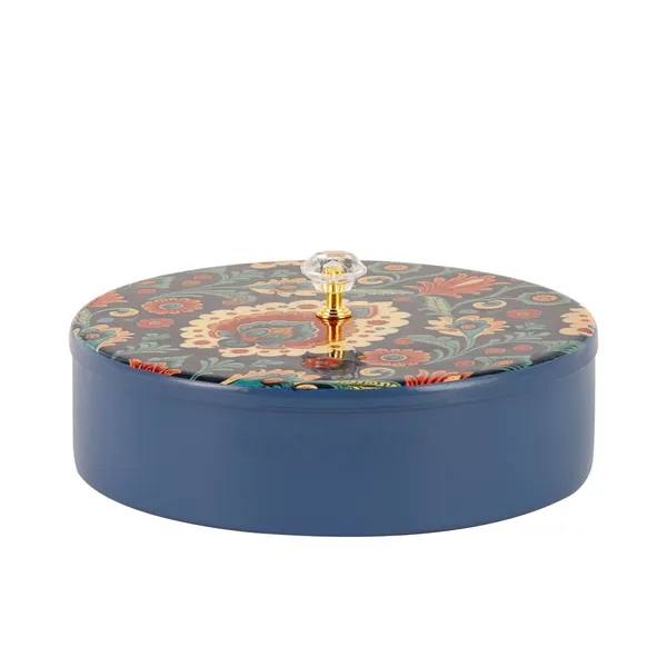 Floral-Etched'_Handcrafted_Brass_platium_Spice_Box_Set_For_Kitchen_With_Spoon_(7_Containers,_40_ML)_-_Masala_Container_Masala_Dabba