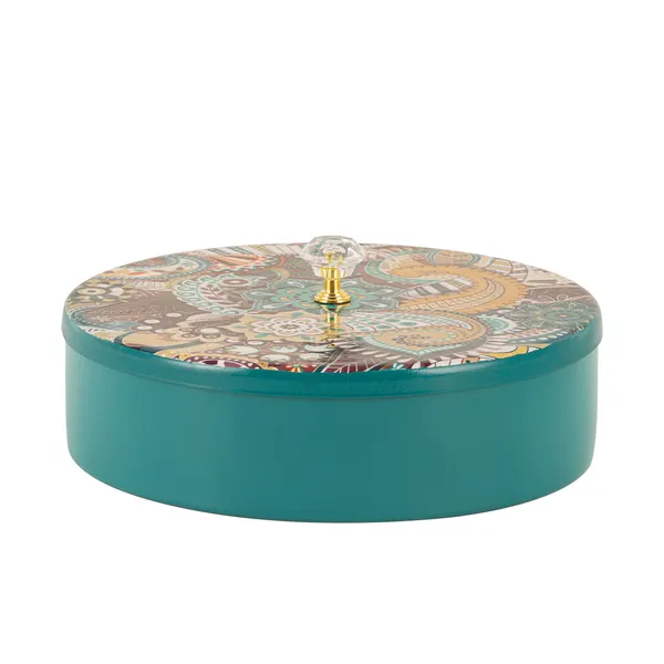 Floral-Etched'_Handcrafted_Brass_platium_Spice_Box_Set_For_Kitchen_With_Spoon_(7_Containers,_40_ML)_-_Masala_Container_Masala_Dabba
