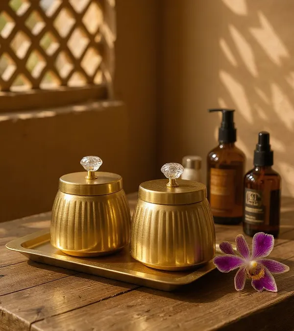 Pack_of_2_Jars_With_Tray_Gold_Plated