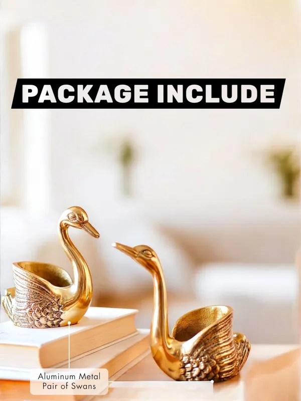 Antique_Gold_Aluminum_Swan_Candle_Holder_?_Pair_of_Good_Luck_&_Love_Decor_Accents
