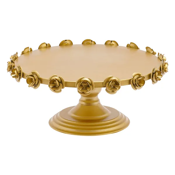 _Antique_Gold_Metal_Cake_Stand_|_Decorative_Pedestal_Display_for_Parties,_Weddings_&_Dessert_Tables