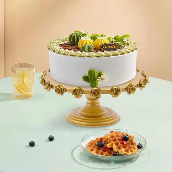 _Antique_Gold_Metal_Cake_Stand_|_Decorative_Pedestal_Display_for_Parties,_Weddings_&_Dessert_Tables