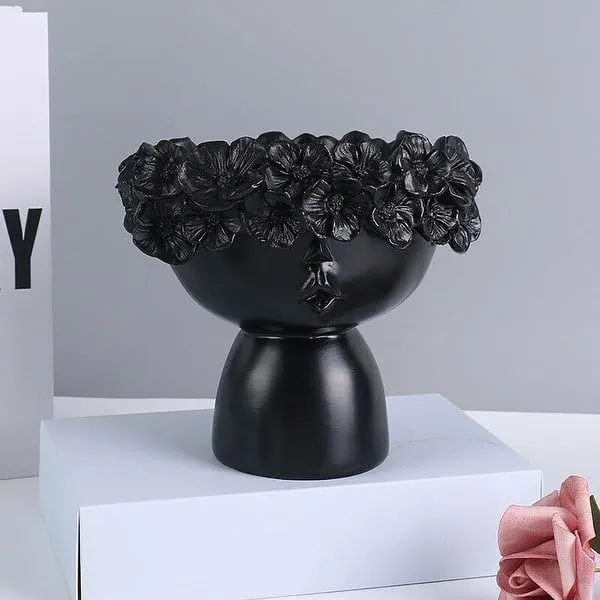 Female_Lady_Head_Face_Home_Decoration_Resin_Vase_Statue
