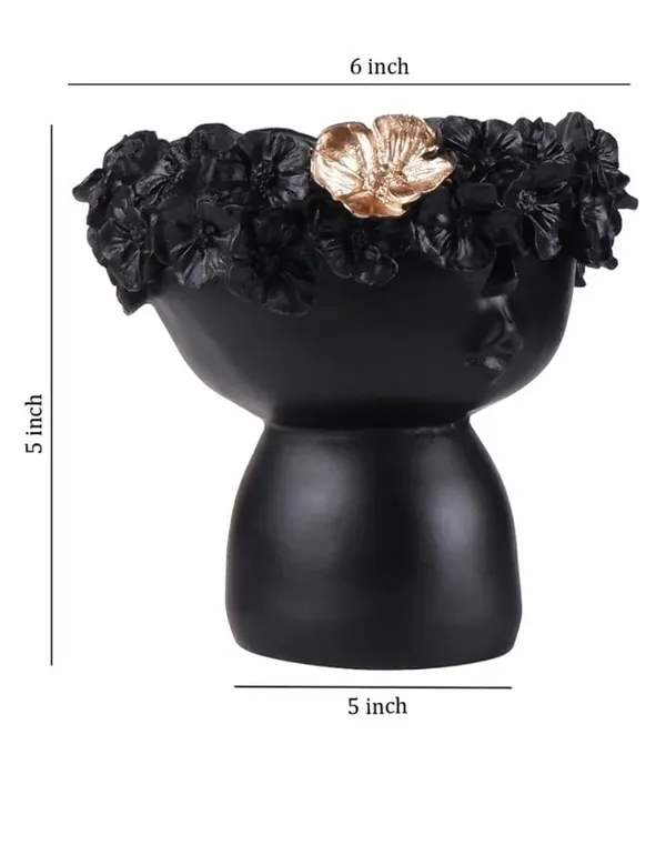 Female_Lady_Head_Face_Home_Decoration_Resin_Vase_Statue