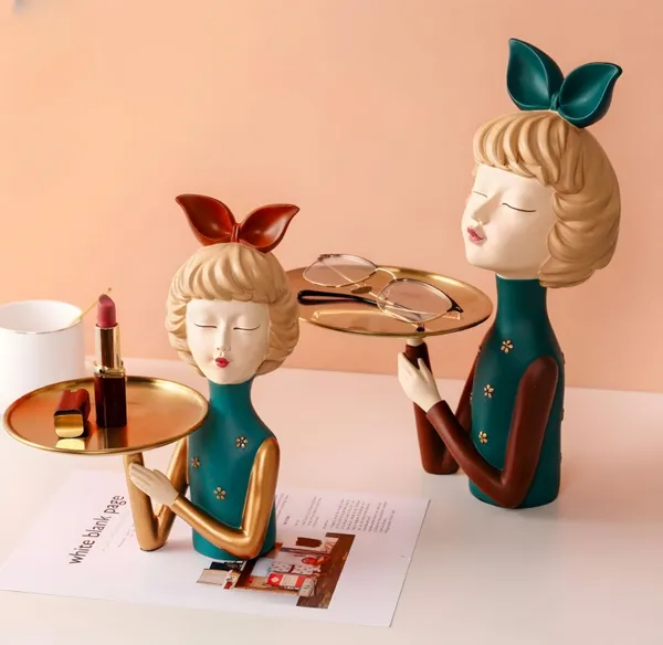 Maxxinn_Girl_with_Plate_Showpiece,_Lady_Sculpture_Figurines_for_Home_Decor