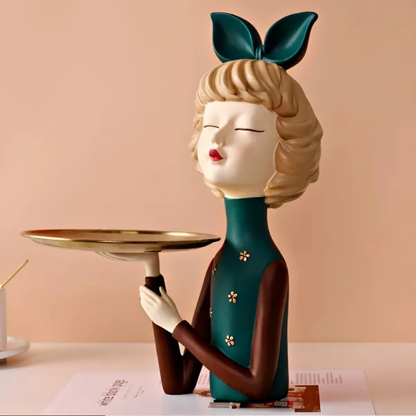 Maxxinn_Girl_with_Plate_Showpiece,_Lady_Sculpture_Figurines_for_Home_Decor