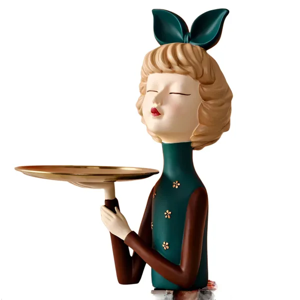 Maxxinn_Girl_with_Plate_Showpiece,_Lady_Sculpture_Figurines_for_Home_Decor