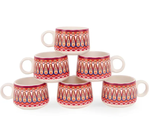 Hand-Painted_Premium_Ceramic_Tea_Morning_Set_-_6_Coffee_Tea_Cups_and_1_Kettle_-_Ideal_Gift_for_Friends,_Anniversaries,_Valentine's_Day,_Birthdays