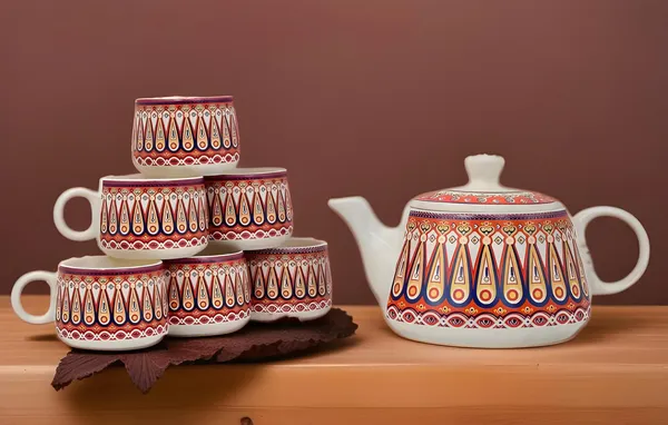 Hand-Painted_Premium_Ceramic_Tea_Morning_Set_-_6_Coffee_Tea_Cups_and_1_Kettle_-_Ideal_Gift_for_Friends,_Anniversaries,_Valentine's_Day,_Birthdays
