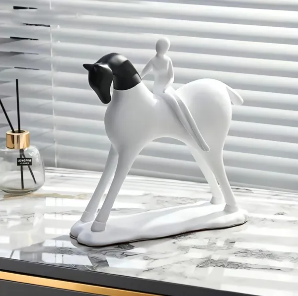 Modern_Artistic_Horse_And_Rider_Statue