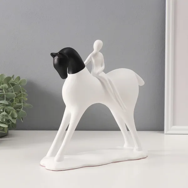 Modern_Artistic_Horse_And_Rider_Statue