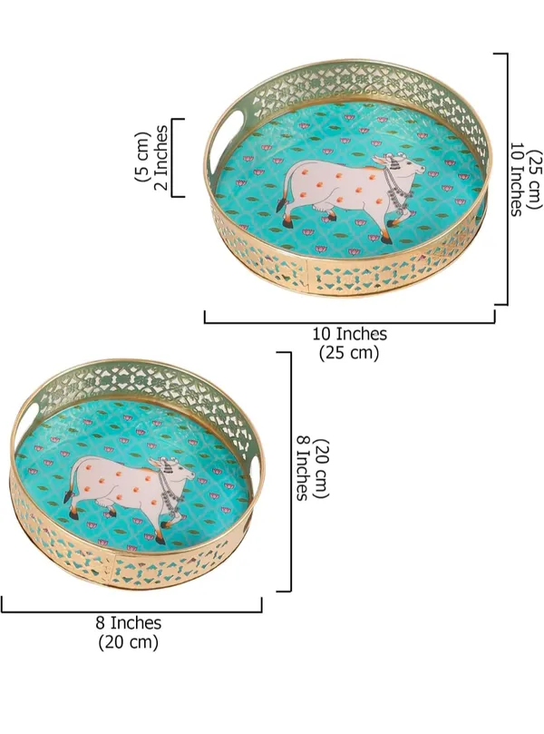 Traditional_Pichwai_Tray_Round_Platter_for_MultiUse_in_Wedding,_Diwali,_&_Home_Decor|_Traditional_Round_Platter_for_Tea,_Coffee,_Fruits,_&_Snacks