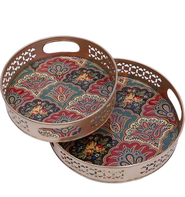 Traditional_Pichwai_Tray_Round_Platter_for_MultiUse_in_Wedding,_Diwali,_&_Home_Decor|_Traditional_Round_Platter_for_Tea,_Coffee,_Fruits,_&_Snacks