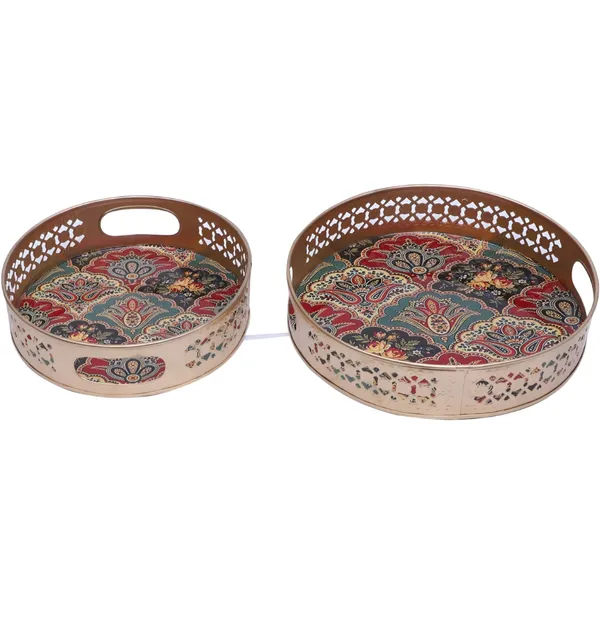 Traditional_Pichwai_Tray_Round_Platter_for_MultiUse_in_Wedding,_Diwali,_&_Home_Decor|_Traditional_Round_Platter_for_Tea,_Coffee,_Fruits,_&_Snacks