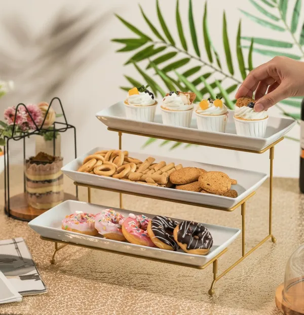Gold_Metal_Snacks_Organizer_Buffet_Server_Gold_And_White,_Round,_Plated_Round_Tea_Break_Display_Pastry_Rack_Three_Tier_Snack_Shelf_Banquet_Cold_Meal_And_White