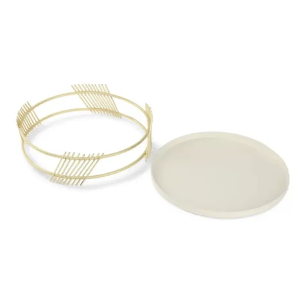 White_&_Gold_Metal_Cupcake_Stand_And_Gold_Multipurpose_Serving_Stand_Perfect_For_Weeding,_Parties_And_Special_Occasion