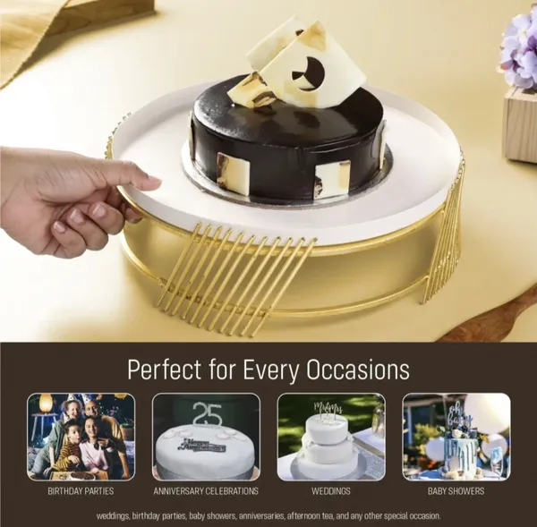 White_&_Gold_Metal_Cupcake_Stand_And_Gold_Multipurpose_Serving_Stand_Perfect_For_Weeding,_Parties_And_Special_Occasion