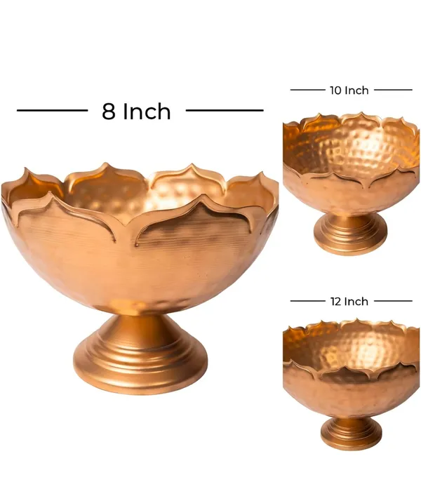 Taj_Bowl_Urli_Candle_Stand_With_Floating_Diya|Urli_For_Home_Decor_And_Festival_Decor_Urli_Show_Piece_For_Floting_Flowers_And_T_Lites_Set_Of_9_Pieces