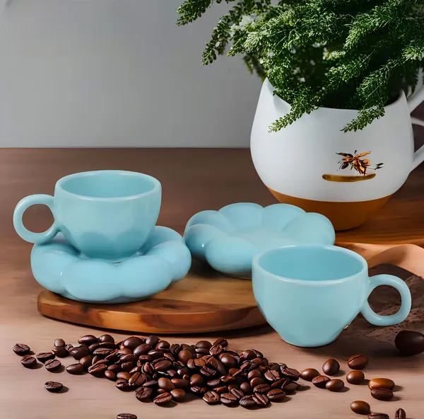 Sunflower_Ceramic_Cup_Plate_Set,_Tea_Coffee_Cup_Mug_Handmade_|_Gifting_Mugs_(Sunflower_Green)