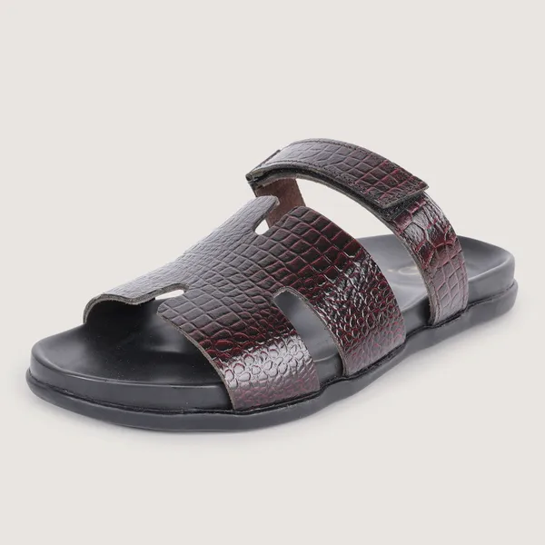 Slider_Men_|_Croco-Orso_Maroon