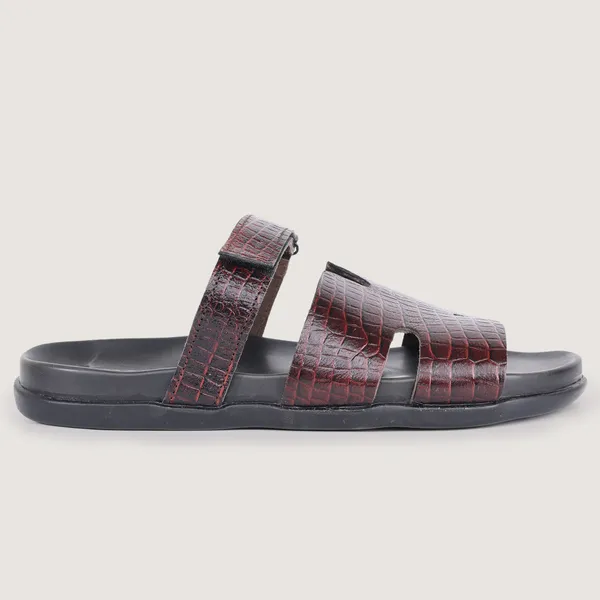 Slider_Men_|_Croco-Orso_Maroon