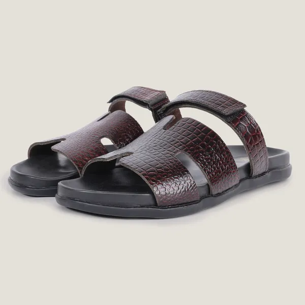 Slider_Men_|_Croco-Orso_Maroon