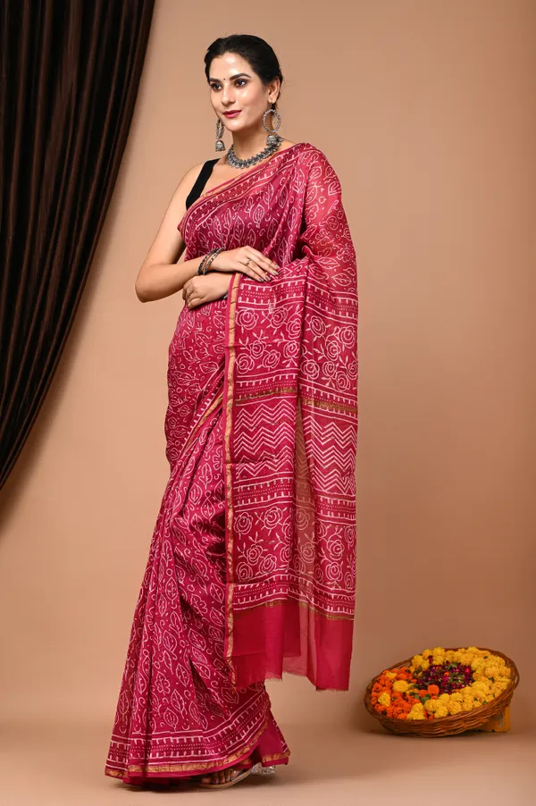 Chanderi_Silk_Saree_Hand_Block_Print_For_Womens