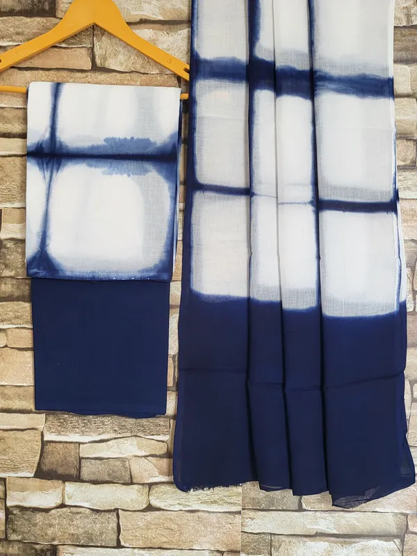 Clamp_Dye_Charm:_Cotton_Suit_Dupatta_Set