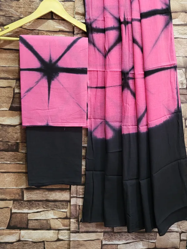 Clamp_Dye_Cotton_Suit_Set_With_Cotton_Duptta_For_Women's