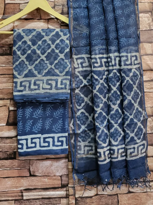 Dabu_Hand_Block_Print_Kota_Doria_Suit_For_Women's