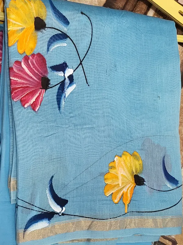 Exclusive_Hand_Painted_Chanderi_Silk_Suit_Set