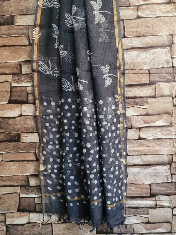 GREY_BUTTERFLY_PRINT_KOTA_DORIA_SUIT_SET_FOR_WOMEN'S