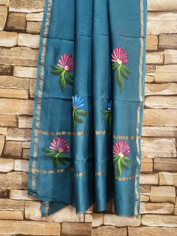 Hand_Painted_Chanderi_Silk_Suit_Set