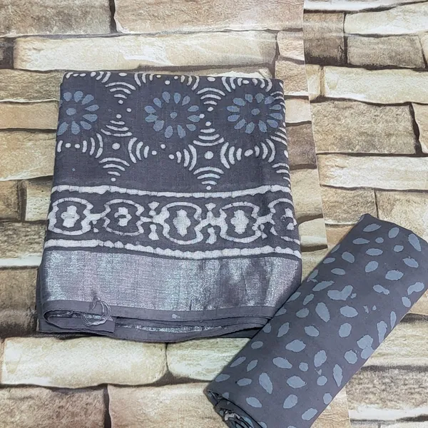 Linen_Cotton_Suit_Set_in_Dabu_Print_with_Cotton_Bottom_(2.5_Mtr_Unstitched)