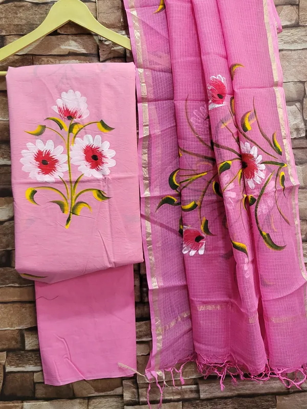 Pink_Hand_Brush_Paint_Cotton_Suit_With_Kota_Duptta