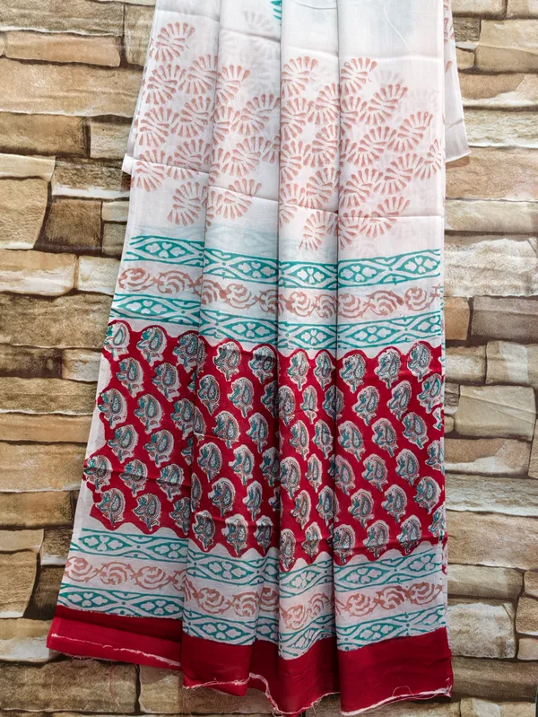 Red_Block_Print_Suit_For_Women's