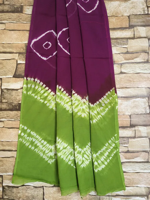 Shibori_Cotton_Suit_in_Green_&_Purple
