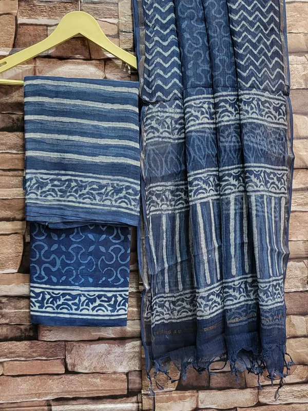 Stripe_Dabu_Hand_Block_Kota_Doria_Suit_Set_For_Women's