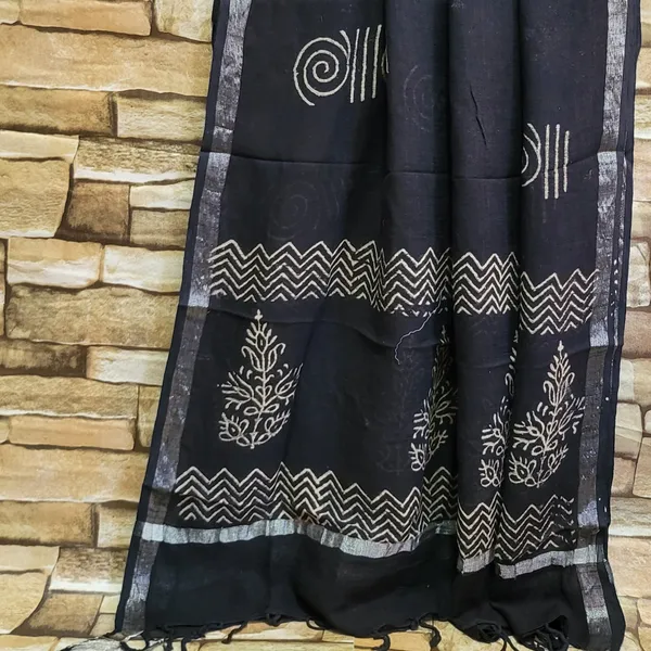 Women’s_Black_Linen_Cotton_Suit_Set_with_Hand_Block_Boota_Print