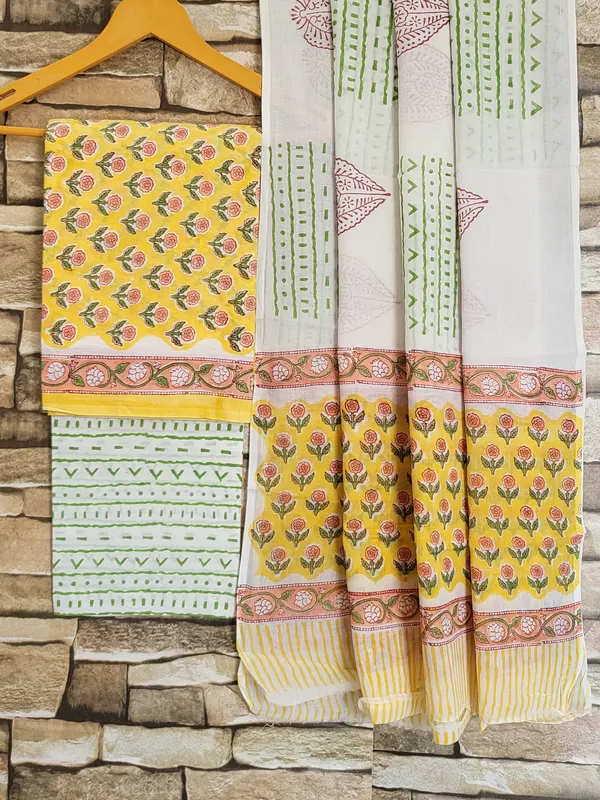 yellow_buti_print_cotton_suit_set_