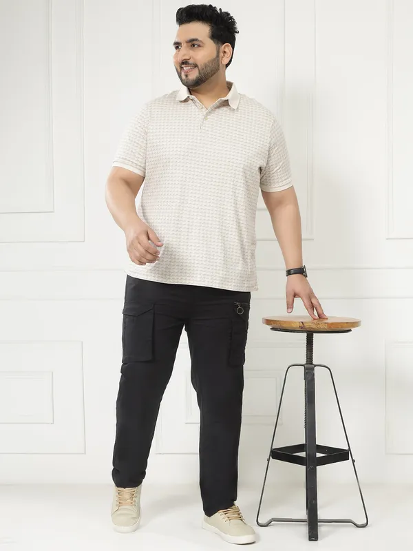 Jet_Black_Auto-Flex_Casual_Stretchable_Cargos_for_Men