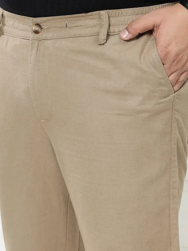 Butterscotch_Brown_Travel_Pants_for_Men_with_Elasticated_Waistband