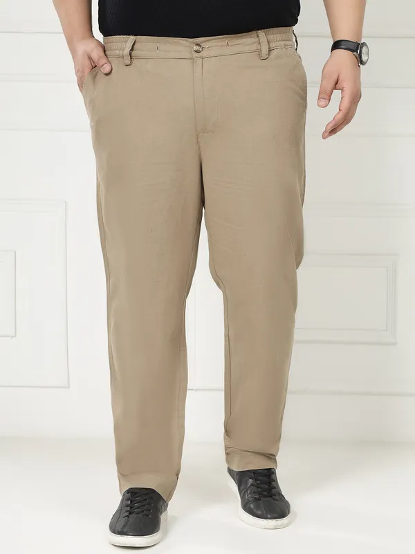 Butterscotch_Brown_Travel_Pants_for_Men_with_Elasticated_Waistband