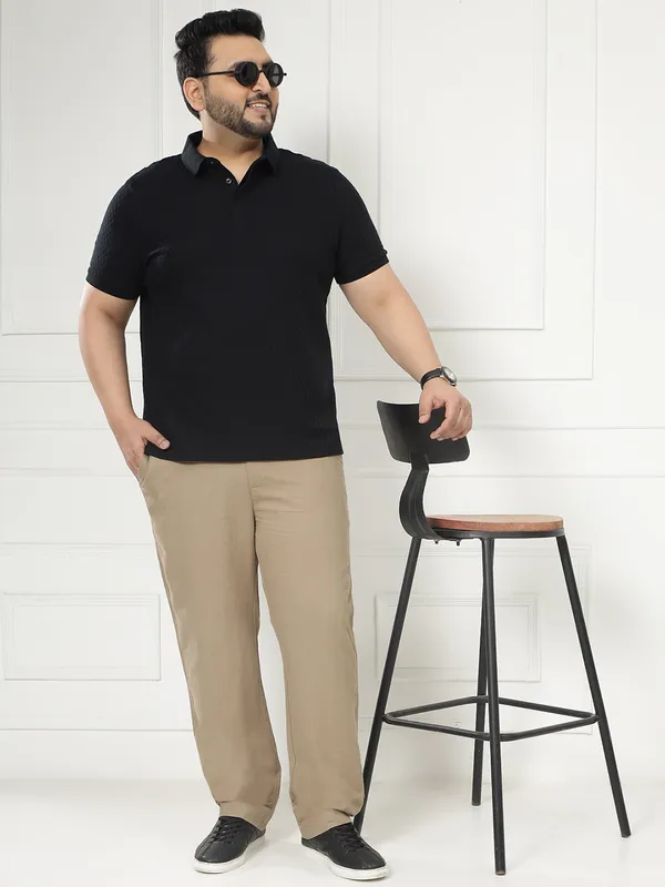 Butterscotch_Brown_Travel_Pants_for_Men_with_Elasticated_Waistband